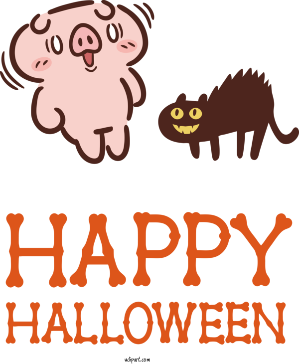 Free Holidays Cat Like Cartoon Snout For Halloween Clipart Transparent Background