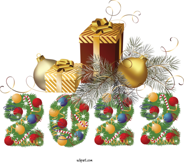 Free Holidays Christmas Day Fir Bauble For New Year 2022 Clipart Transparent Background