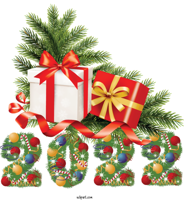 Free Holidays Gift Christmas Day Cartoon For New Year 2022 Clipart Transparent Background