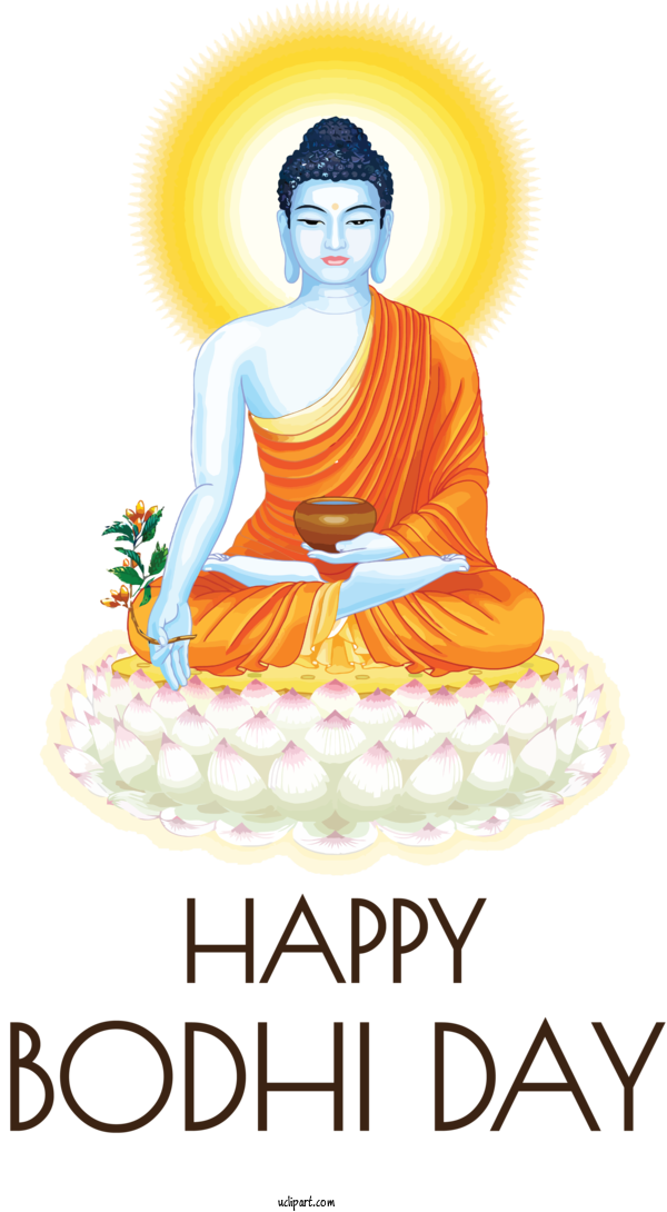 Free Holidays Buddharupa Buddha's Birthday Thai Buddhist Sculpture For Vesak Clipart Transparent Background