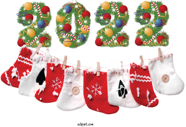 Free Holidays Christmas Day Christmas Stocking Christmas Ornament M For New Year 2022 Clipart Transparent Background