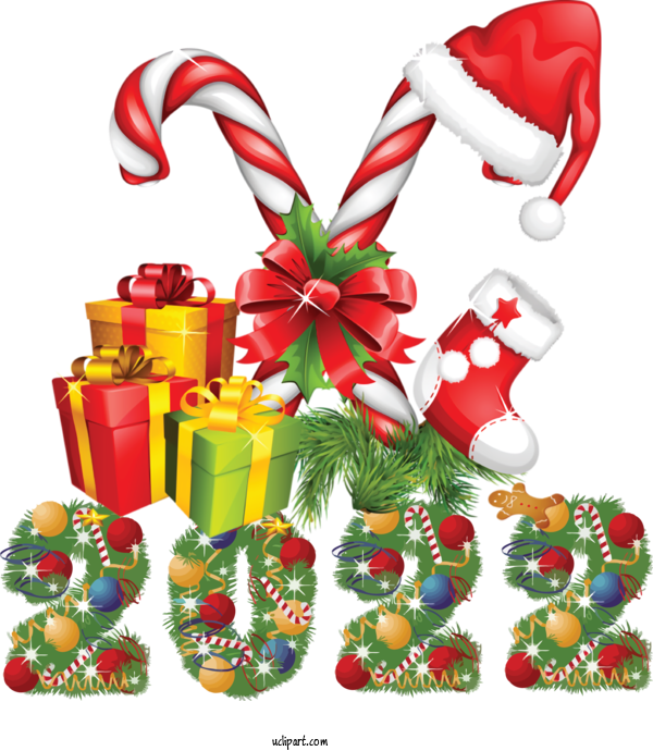 Free Holidays Candy Cane Grinch Christmas Day For New Year 2022 Clipart Transparent Background