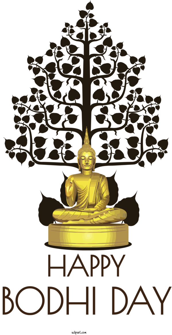 Free Holidays Bodhi Tree Bodhgaya Bihar Gautama Buddha Bodhi Day For Vesak Clipart Transparent Background