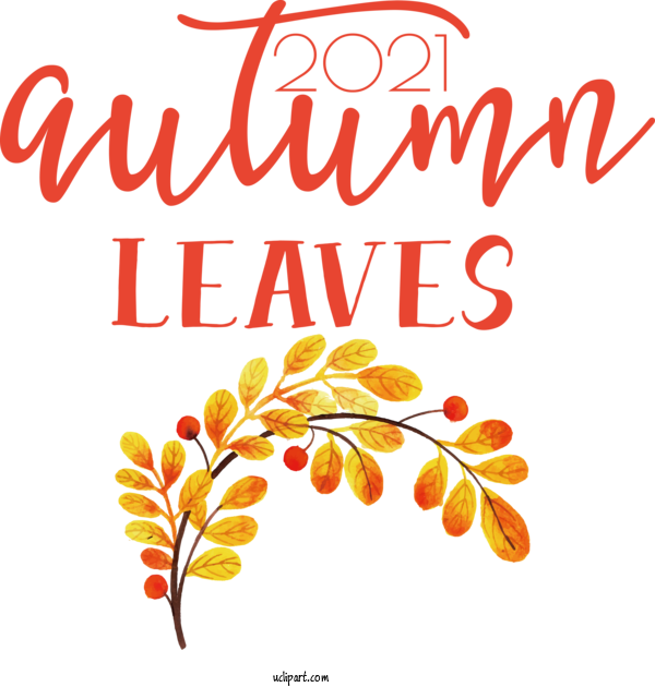 Free Nature Autumn Floral Design Orange For Autumn Clipart Transparent Background