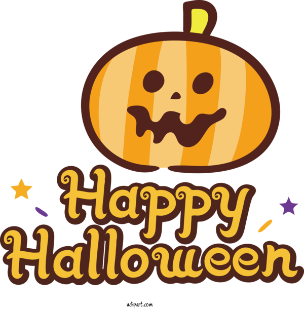 Free Holidays Jack O' Lantern Smiley Icon For Halloween Clipart Transparent Background