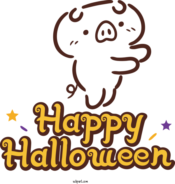 Free Holidays Cartoon Dog Happiness For Halloween Clipart Transparent Background