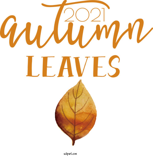 Free Nature Leaf Font Meter For Autumn Clipart Transparent Background