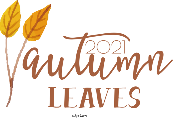 Free Nature Logo Calligraphy Line For Autumn Clipart Transparent Background