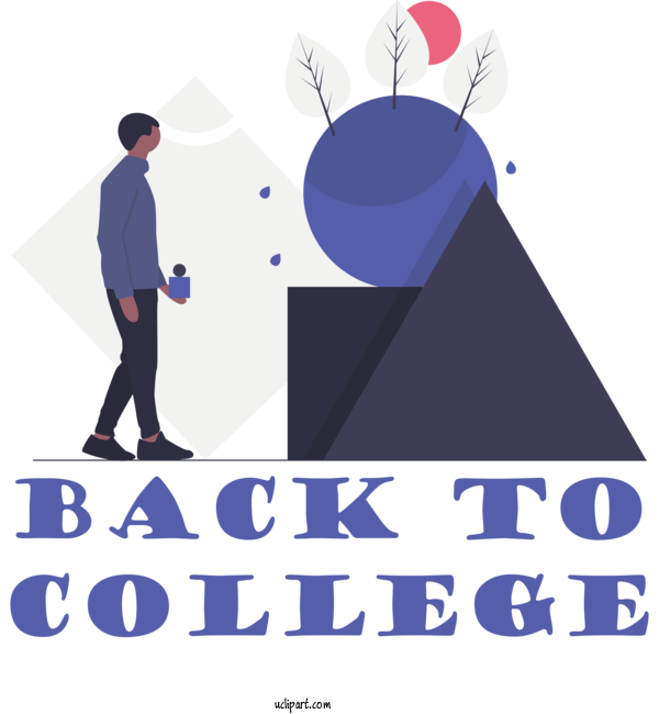Free School Design Logo Text For Back To College Clipart Transparent Background