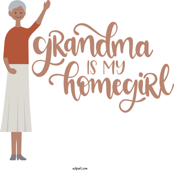 Free Holidays Logo Cartoon Line For Grandparents Day Clipart Transparent Background