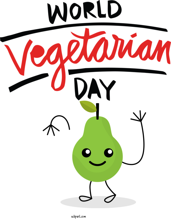 Free Holidays Cartoon Plant Line For World Vegetarian Day Clipart Transparent Background