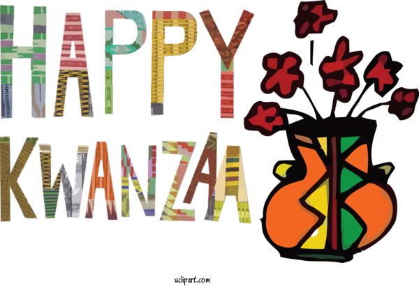 Free Holidays Design Line Behavior For Kwanzaa Clipart Transparent Background