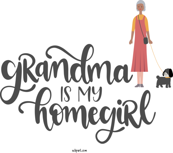 Free Holidays Logo Design Font For Grandparents Day Clipart Transparent Background