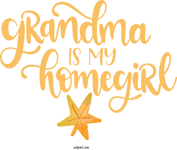Free Holidays Logo Yellow Line For Grandparents Day Clipart Transparent Background