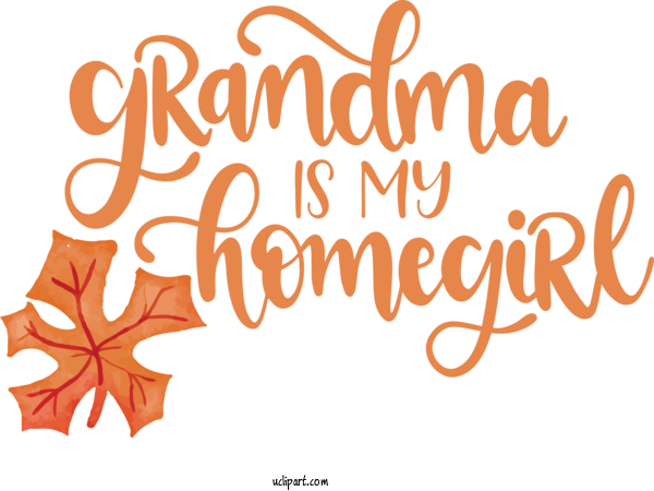 Free Holidays Logo Calligraphy Line For Grandparents Day Clipart Transparent Background