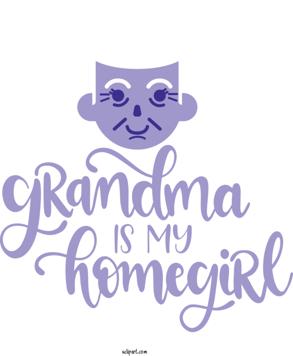 Free Holidays Logo Cartoon Design For Grandparents Day Clipart Transparent Background