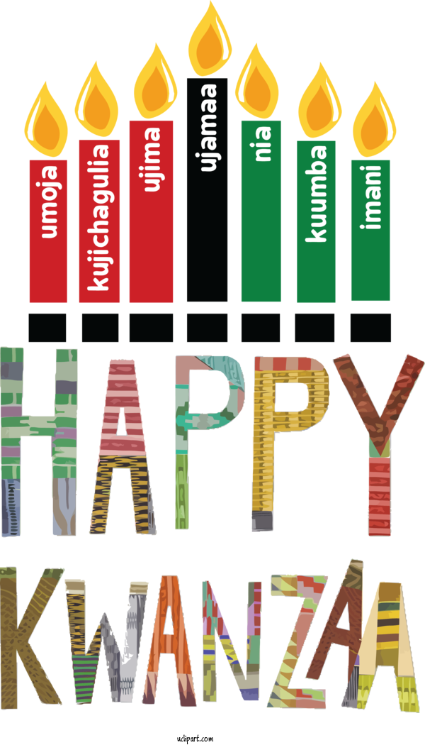 Free Holidays New Year Christmas Day Kwanzaa For Kwanzaa Clipart Transparent Background