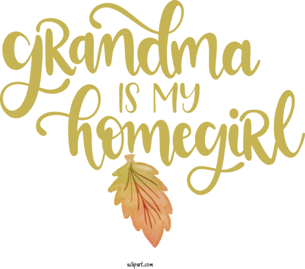 Free Holidays Leaf Logo Floral Design For Grandparents Day Clipart Transparent Background