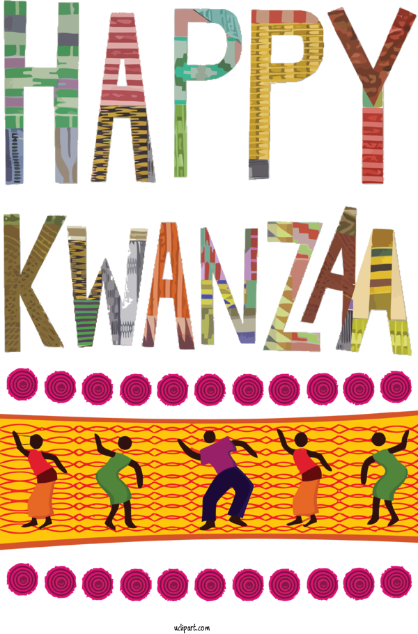 Free Holidays Design Yellow Line For Kwanzaa Clipart Transparent Background