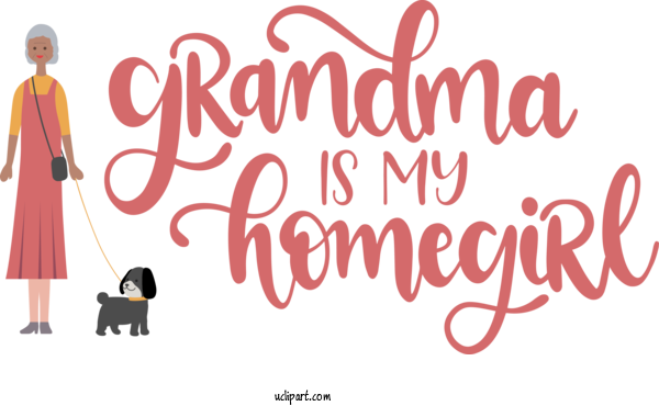 Free Holidays Fashion Design Logo Design For Grandparents Day Clipart Transparent Background
