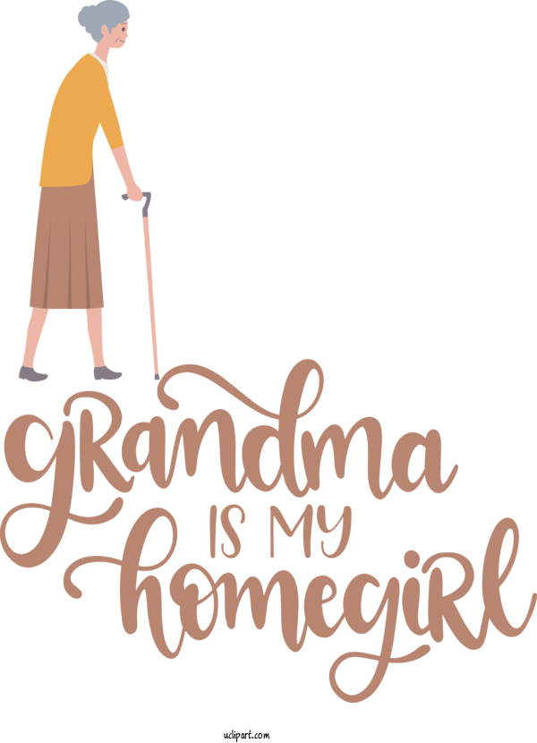 Free Holidays Logo Line Happiness For Grandparents Day Clipart Transparent Background