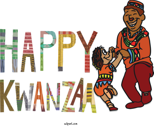 Free Holidays Cartoon Design Line For Kwanzaa Clipart Transparent Background