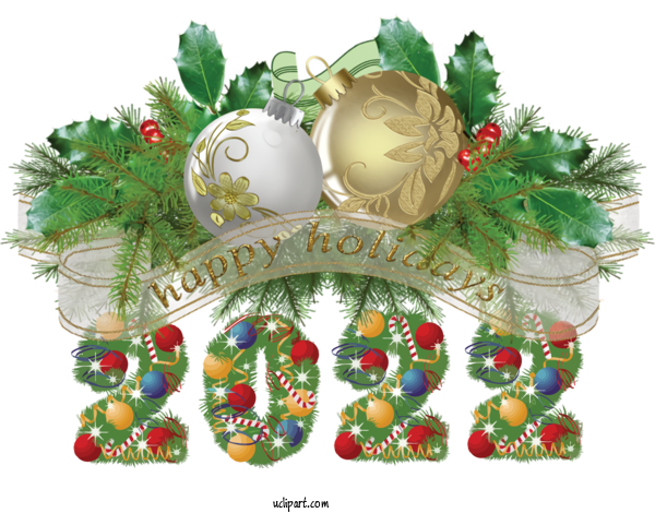 Free Holidays Christmas Day Christmas Decoration Bauble For New Year 2022 Clipart Transparent Background