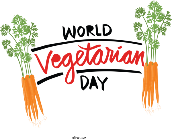 Free Holidays Plant Stem Flower Vegetable For World Vegetarian Day Clipart Transparent Background