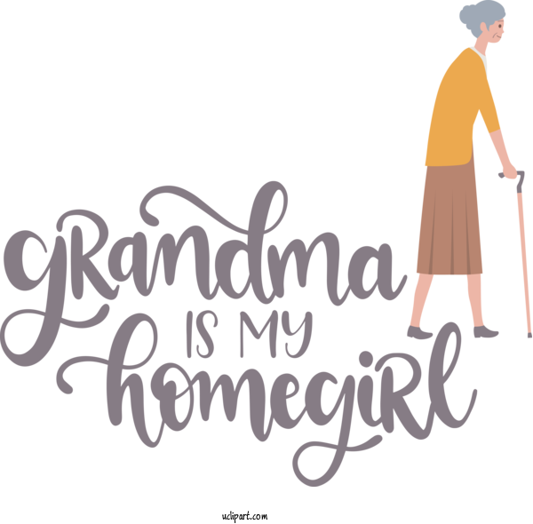 Free Holidays Logo Design Cartoon For Grandparents Day Clipart Transparent Background