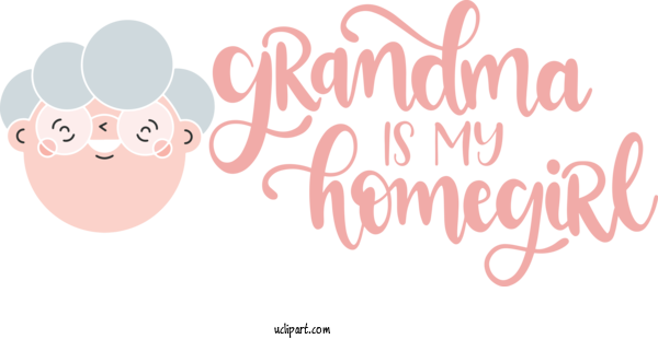 Free Holidays Logo Cartoon Design For Grandparents Day Clipart Transparent Background
