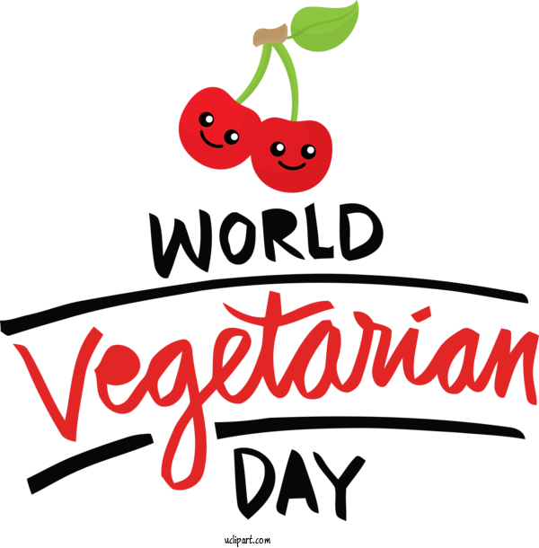 Free Holidays Flower Logo Cartoon For World Vegetarian Day Clipart Transparent Background