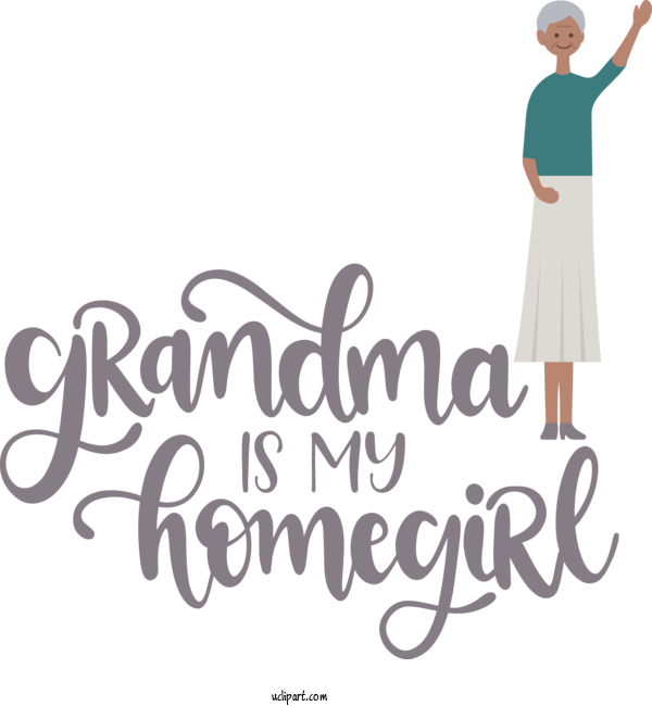 Free Holidays Logo Font Happiness For Grandparents Day Clipart Transparent Background