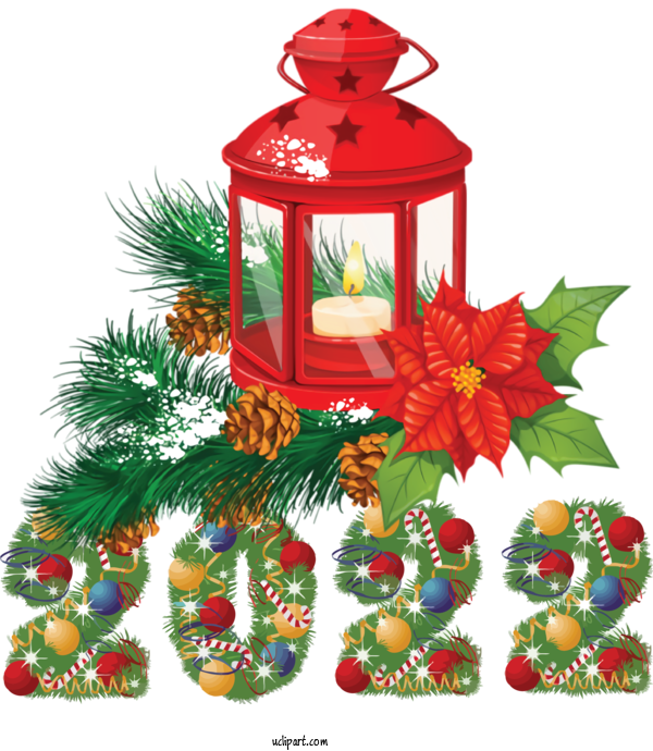 Free Holidays Christmas Graphics Christmas Day Lantern For New Year 2022 Clipart Transparent Background