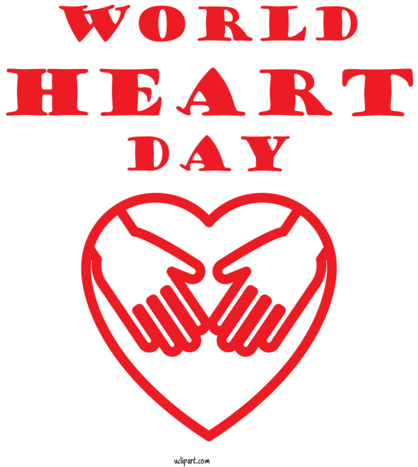 Free Holidays M 095 Heart Red For World Heart Day Clipart Transparent Background