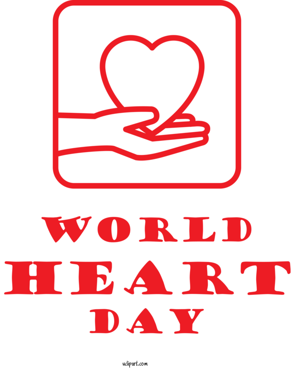 Free Holidays M 095  Line For World Heart Day Clipart Transparent Background
