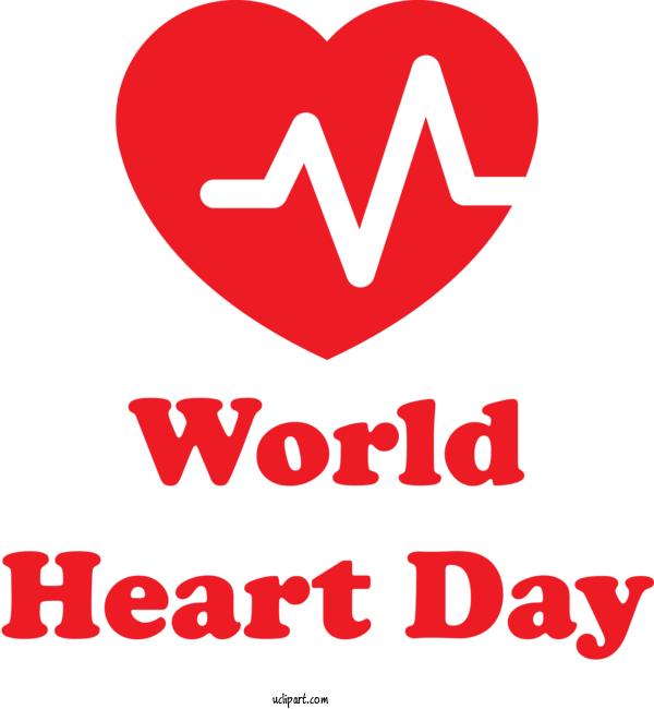 Free Holidays Logo M 095 Line For World Heart Day Clipart Transparent Background