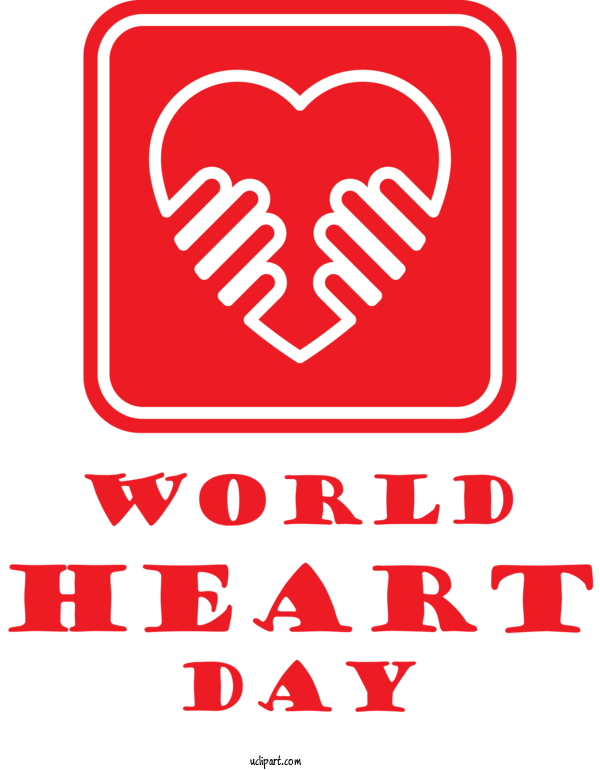 Free Holidays Logo M 095 Red For World Heart Day Clipart Transparent Background