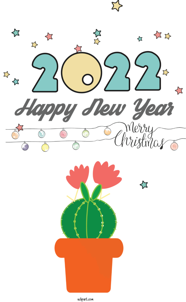 Free Holidays Floral Design Flower Logo For New Year 2022 Clipart Transparent Background