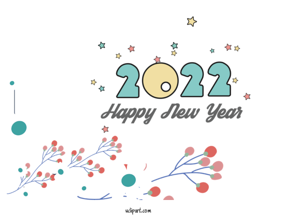 Free Holidays New Year 2022 New Year For New Year 2022 Clipart Transparent Background