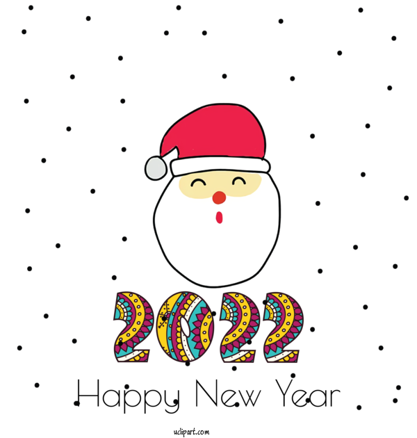 Free Holidays Christmas Day Design Santa Claus For New Year 2022 Clipart Transparent Background
