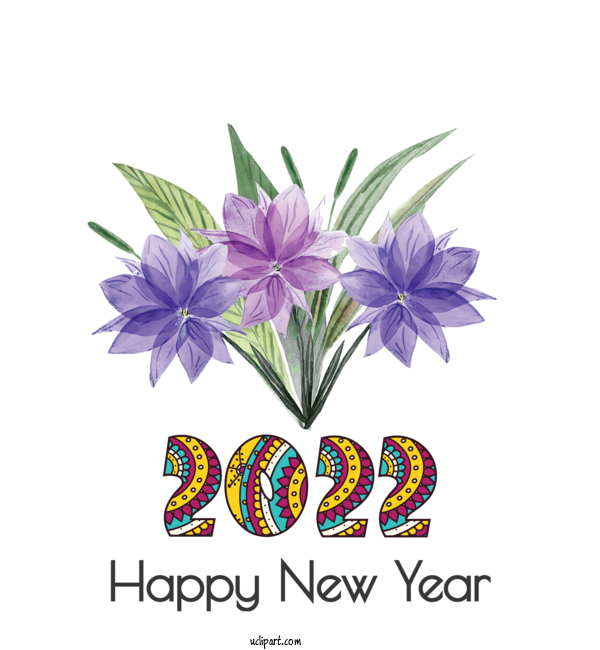 Free Holidays Flower Christmas Day Design For New Year 2022 Clipart Transparent Background