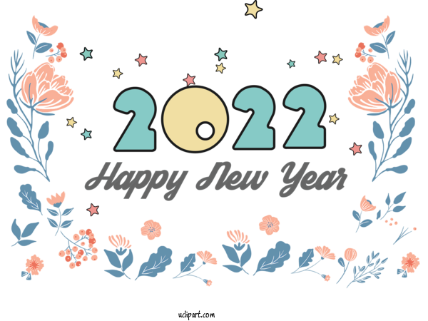 Free Holidays Drawing Logo Transparency For New Year 2022 Clipart Transparent Background