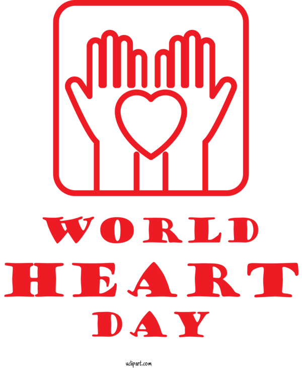 Free Holidays M 095 Line Heart For World Heart Day Clipart Transparent Background