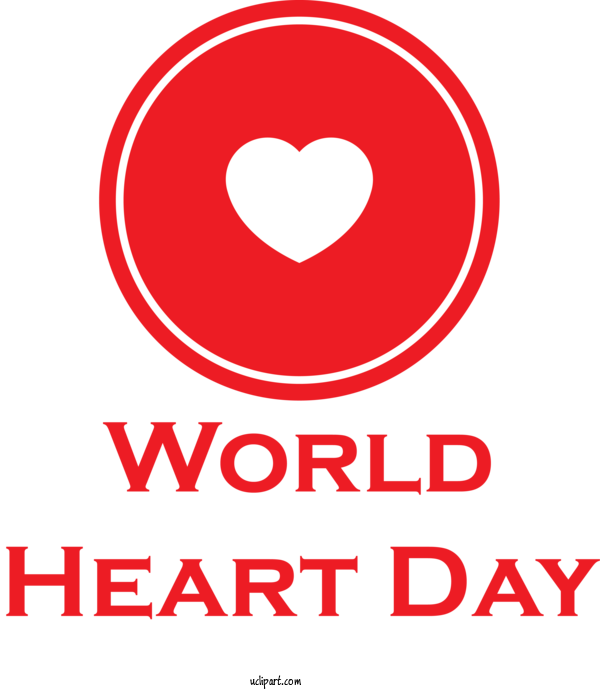 Free Holidays Logo  M 095 For World Heart Day Clipart Transparent Background