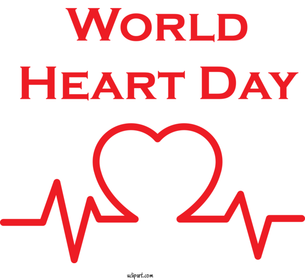 Free Holidays World M 095 Line For World Heart Day Clipart Transparent Background