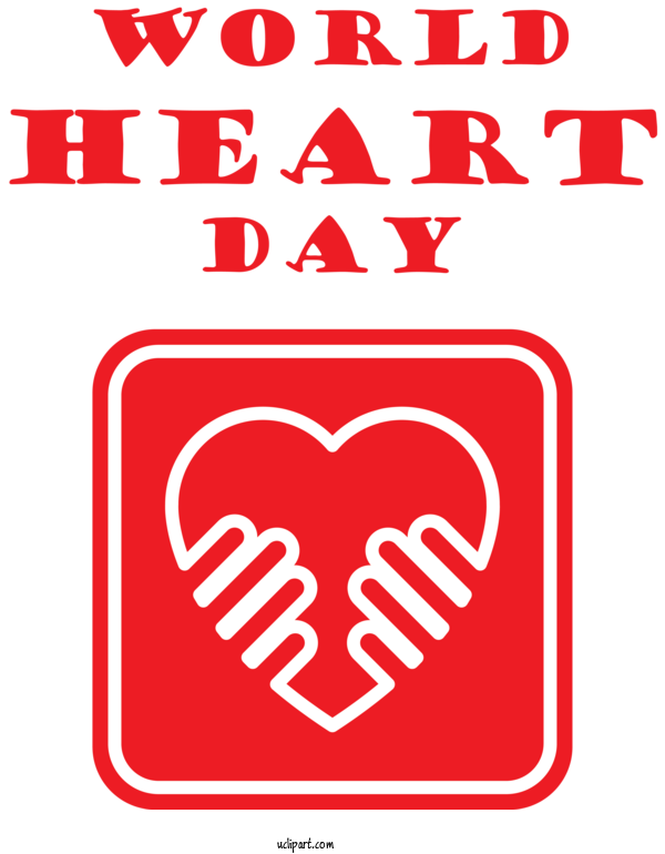 Free Holidays M 095  Red For World Heart Day Clipart Transparent Background