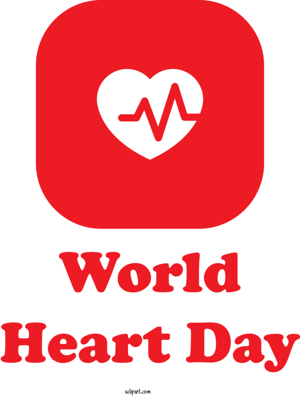 Free Holidays World Logo Boka's For World Heart Day Clipart Transparent Background