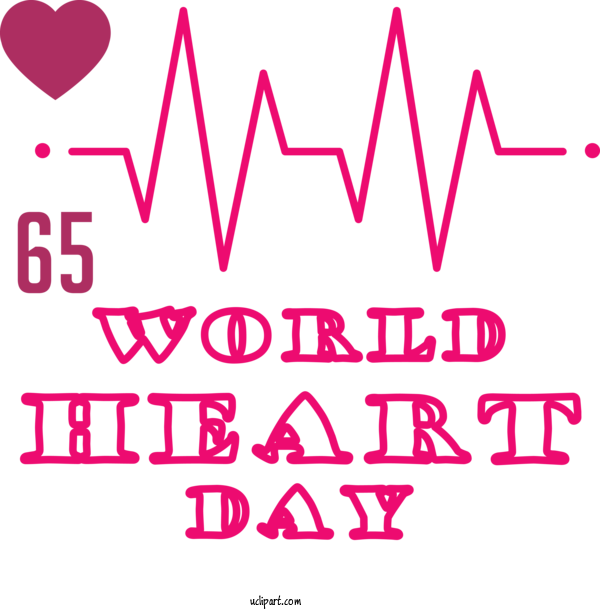 Free Holidays Design Line Meter For World Heart Day Clipart Transparent Background