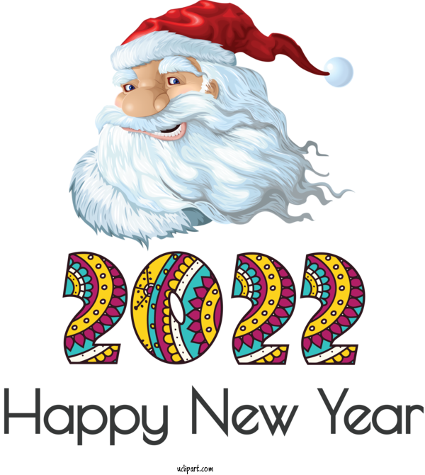 Free Holidays Christmas Day Santa Claus Ornament For New Year 2022 Clipart Transparent Background