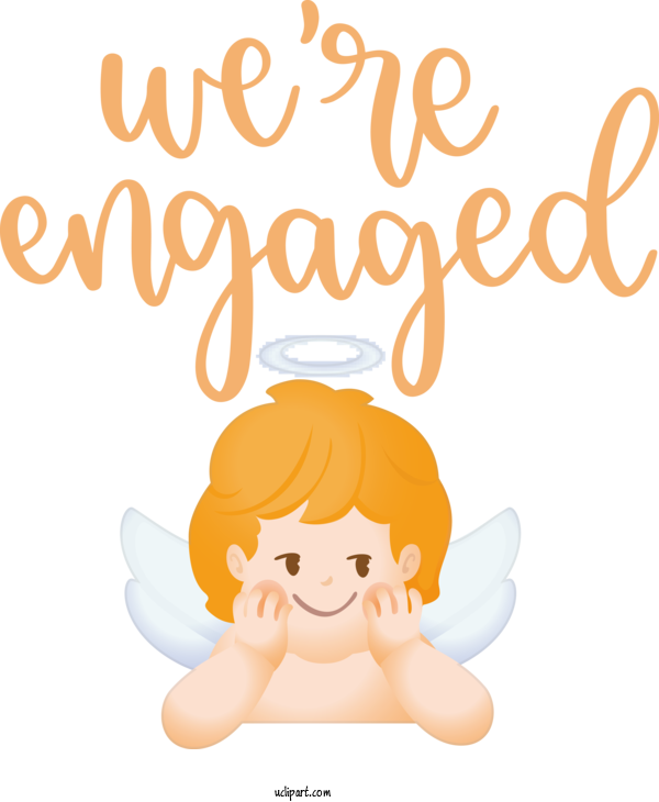 Free Occasions Cartoon Character Happiness For Get Engaged Clipart Transparent Background
